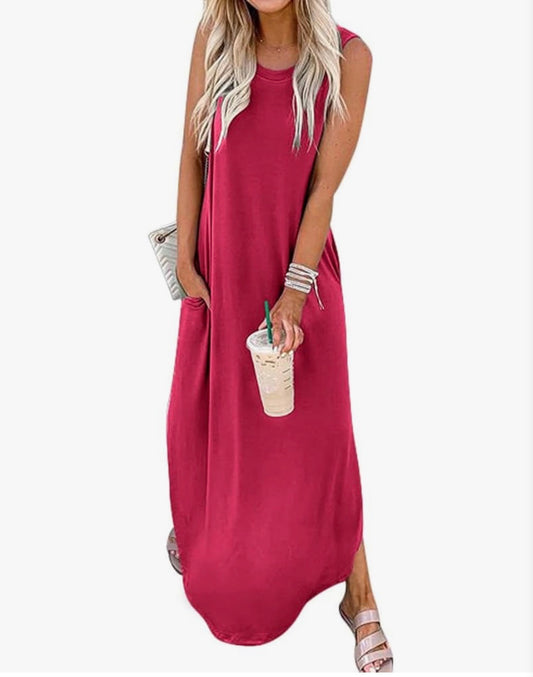 Rose Tank Maxi Dress - Size XLarge