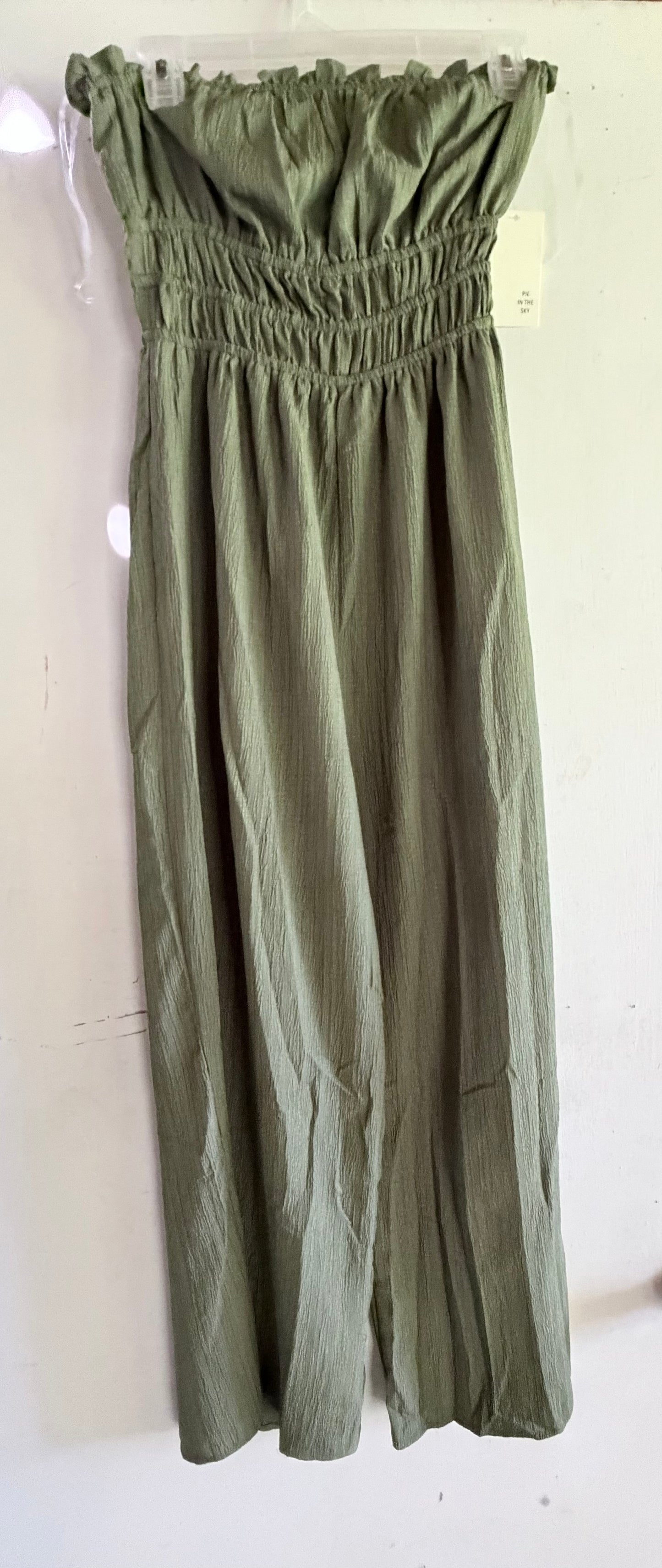 Olive Green Sleeveless Pantsuit
