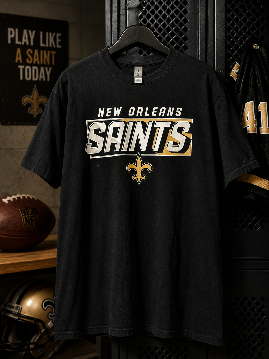 Black New Orleans Saints T-Shirts