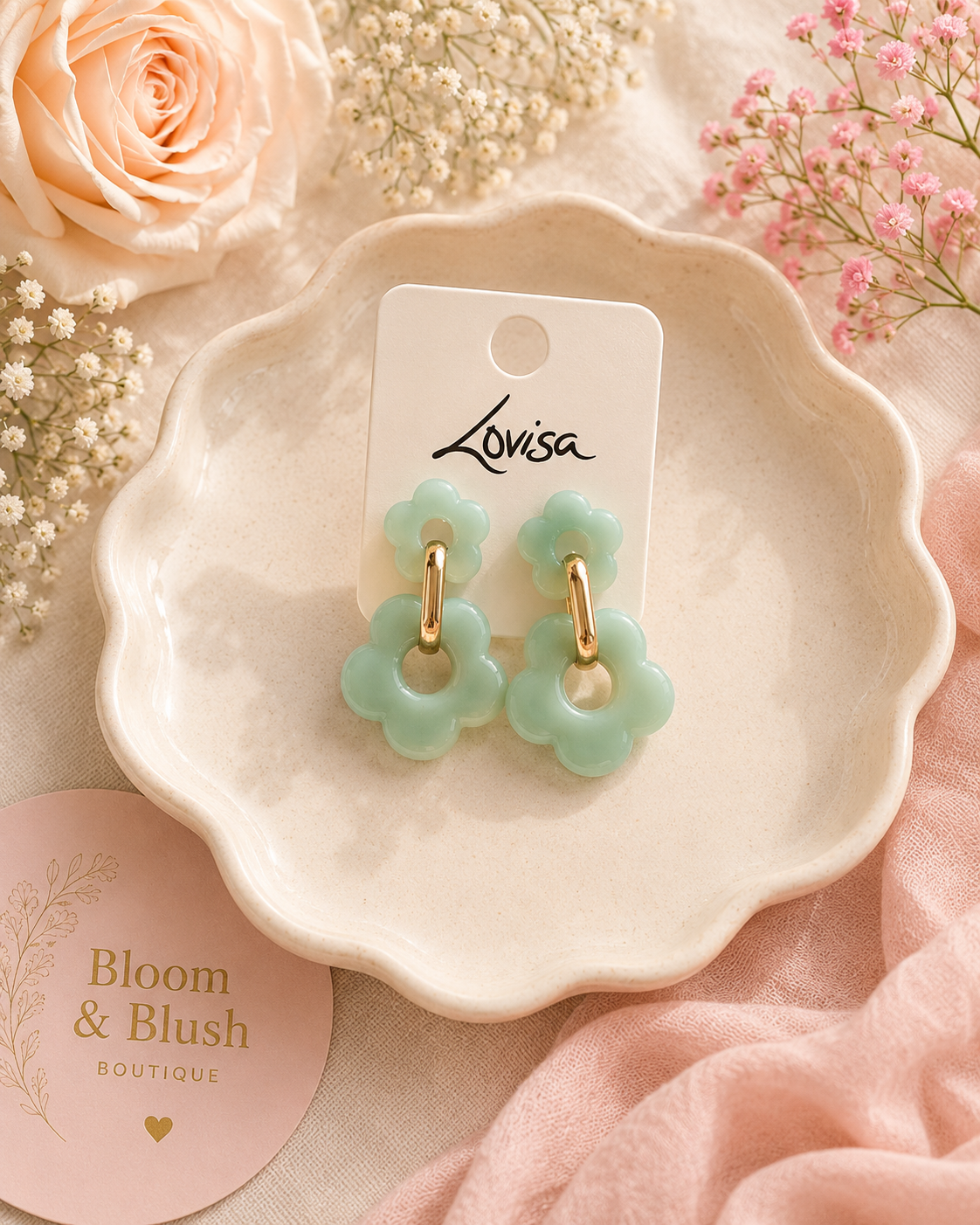 Jade Dangling Earrings
