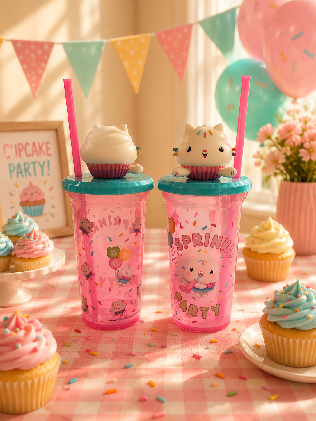 Sprinkle Party Character Tumbler Cups