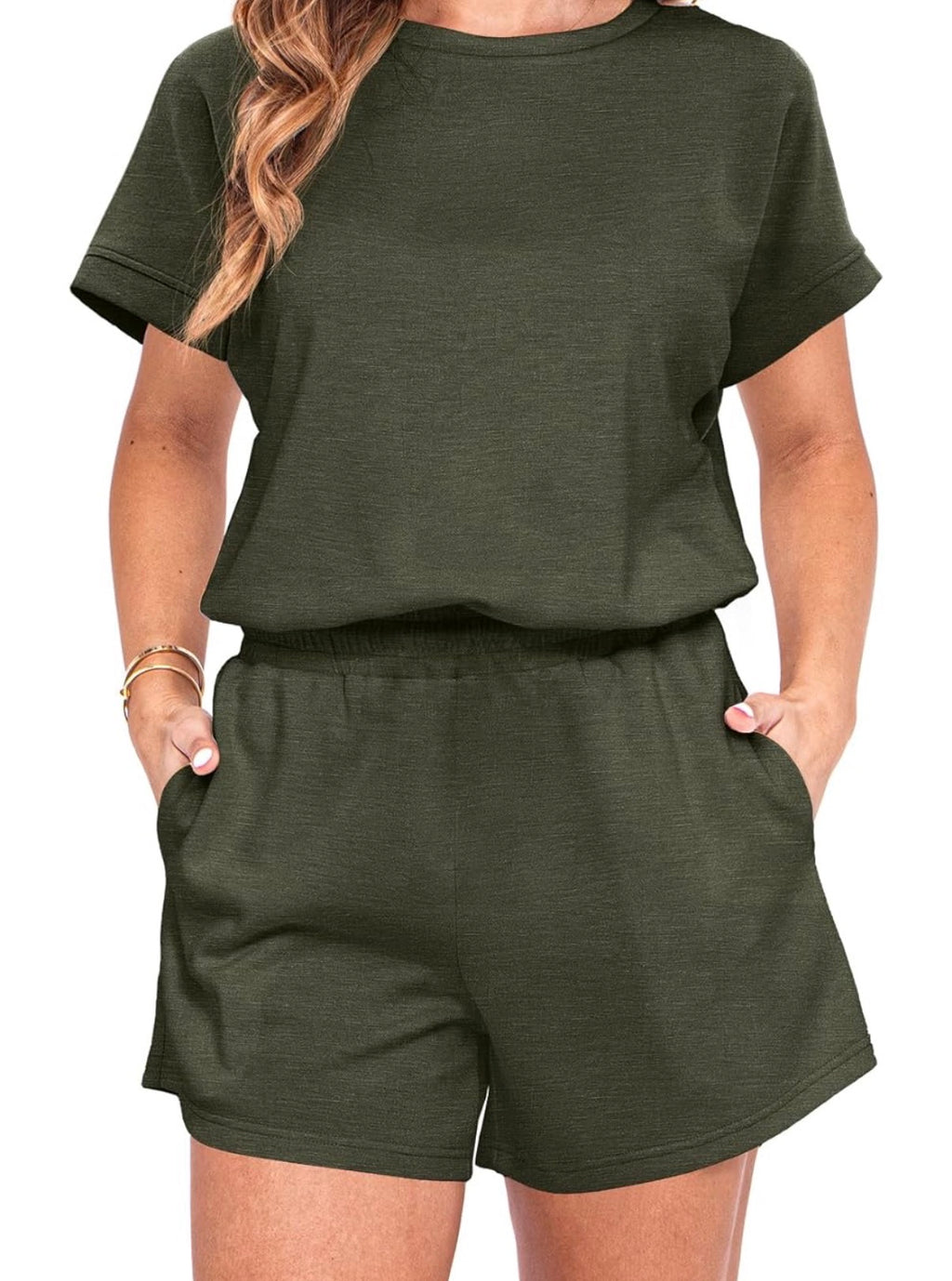Dark Green Short Set