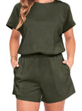 Dark Green Short Set