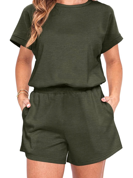 Dark Green Short Set