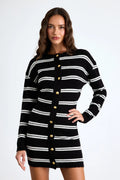 Black & White Sweater Dress - Medium