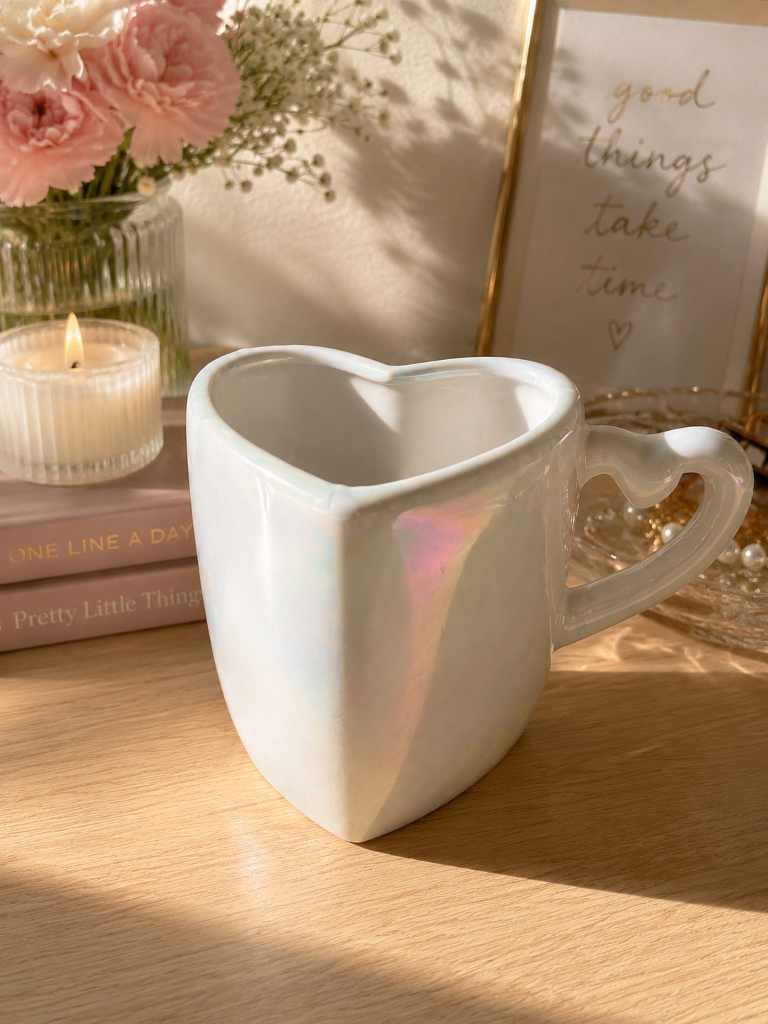 Iridescent Heart Coffee Mug