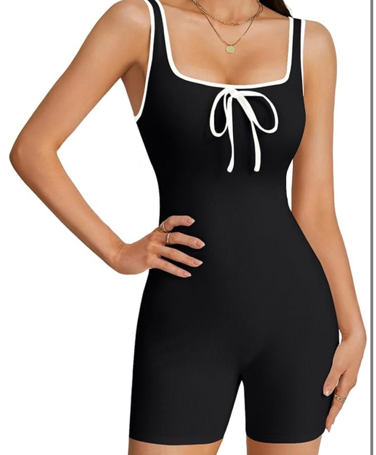 Flattering Bodycon Workout Romper Size Small