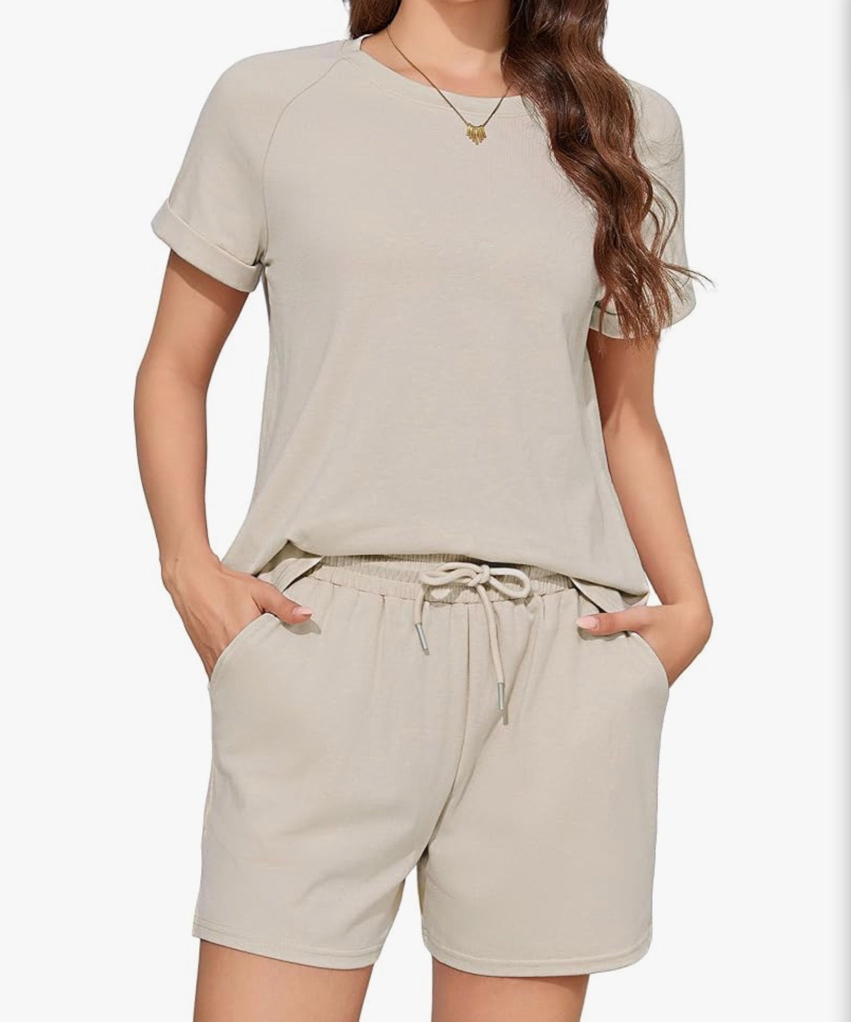 Khaki Comfort Short Set