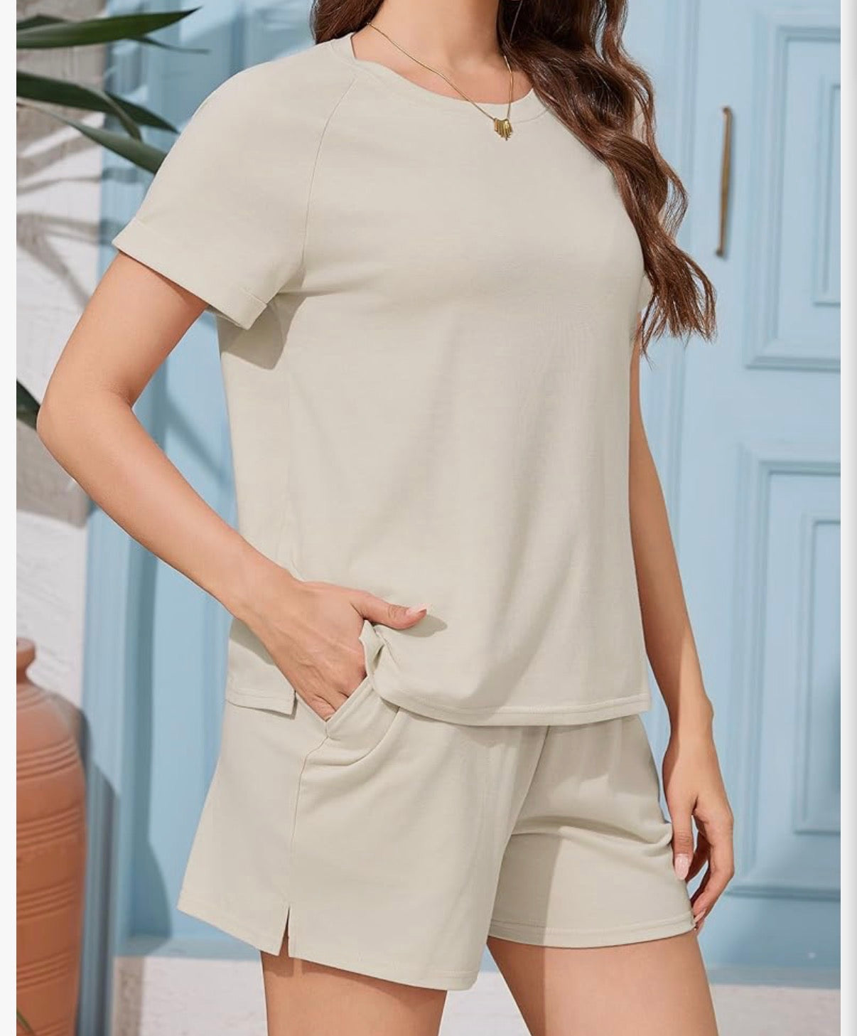 Khaki Comfort Short Set