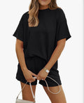 2 Piece Black Short Set- Size Large