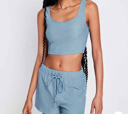 2 PC Blue Workout Set