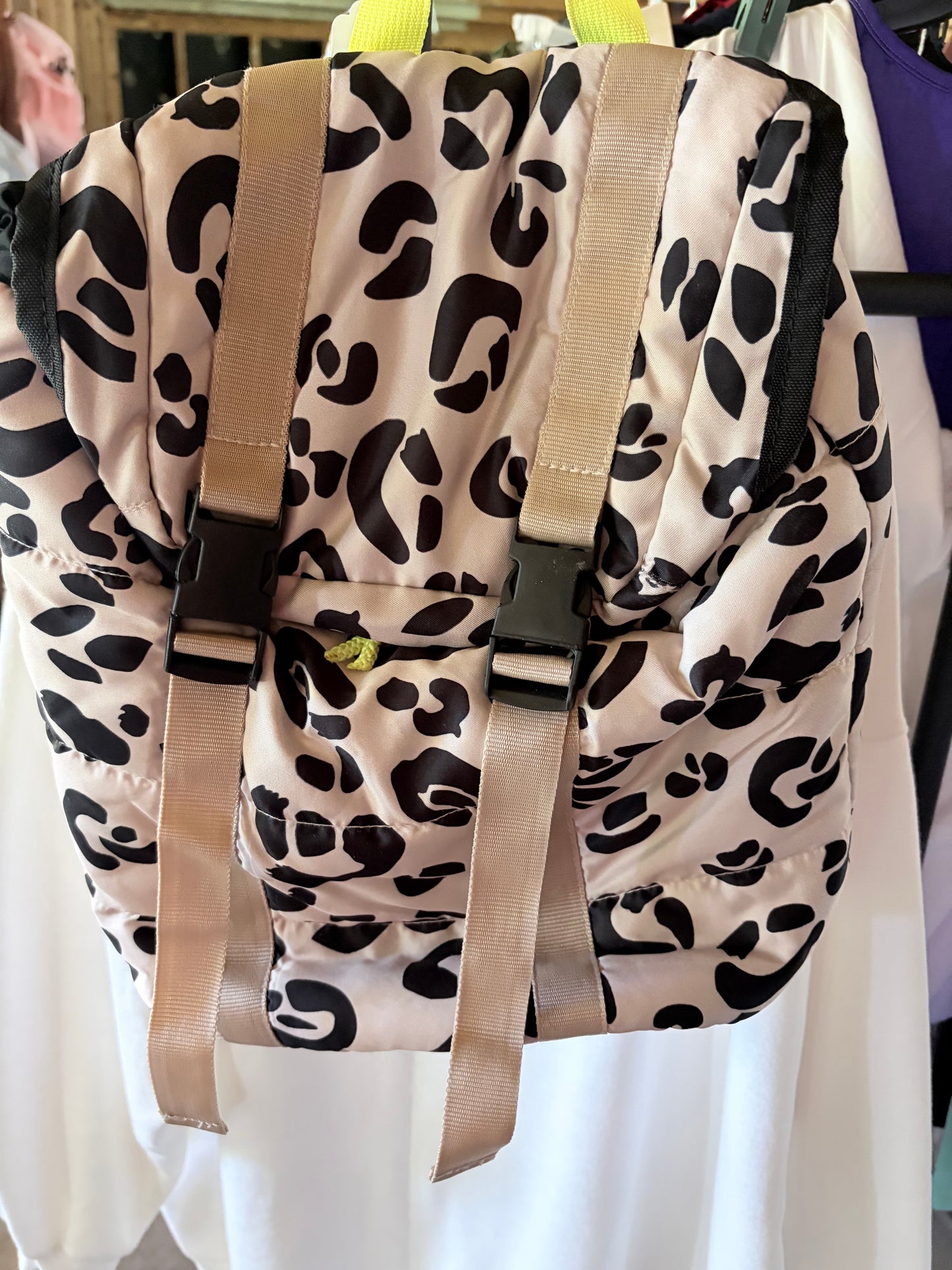 Leopard Print Backpack