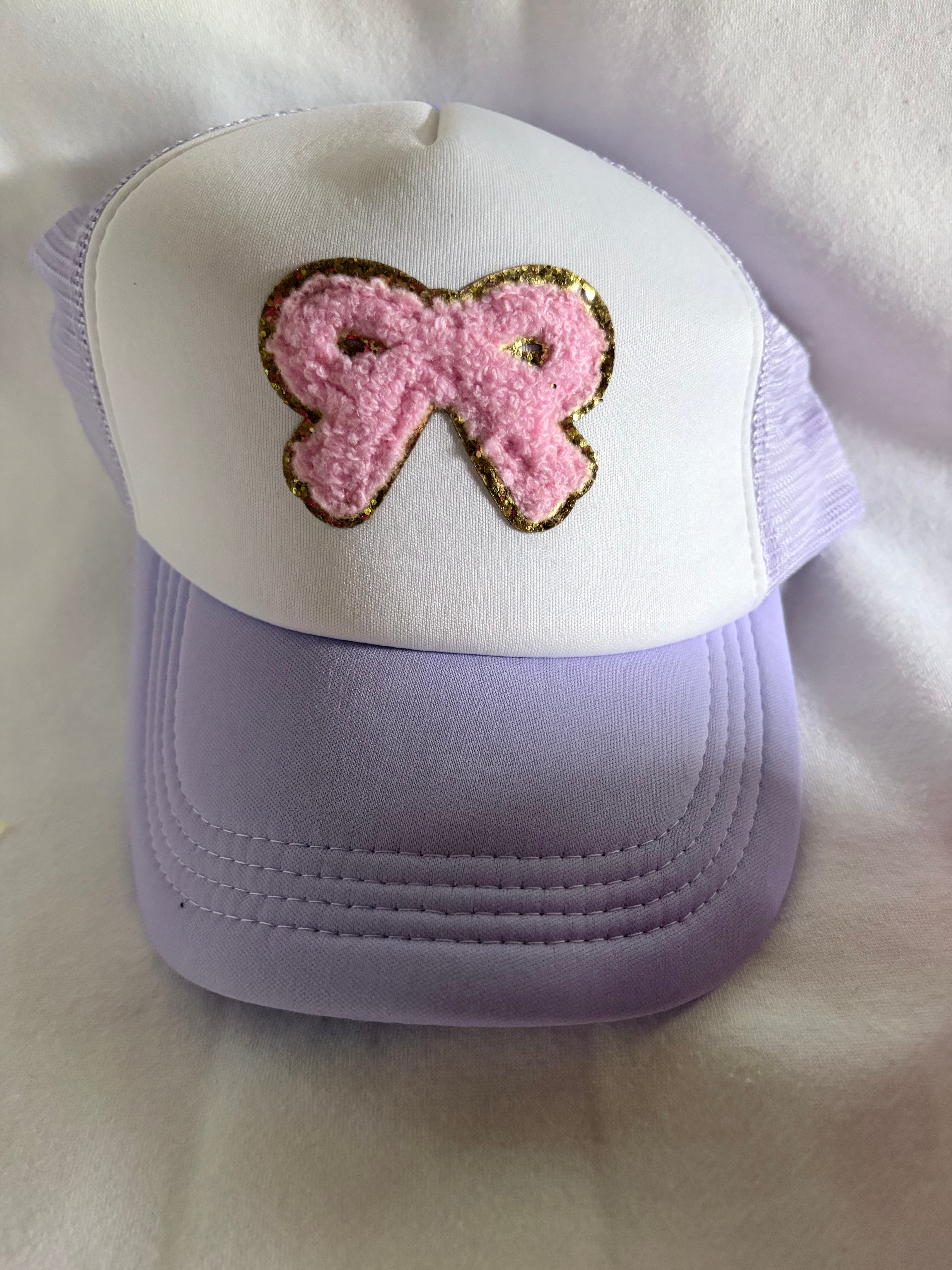 Purple Bow Truckers Hat