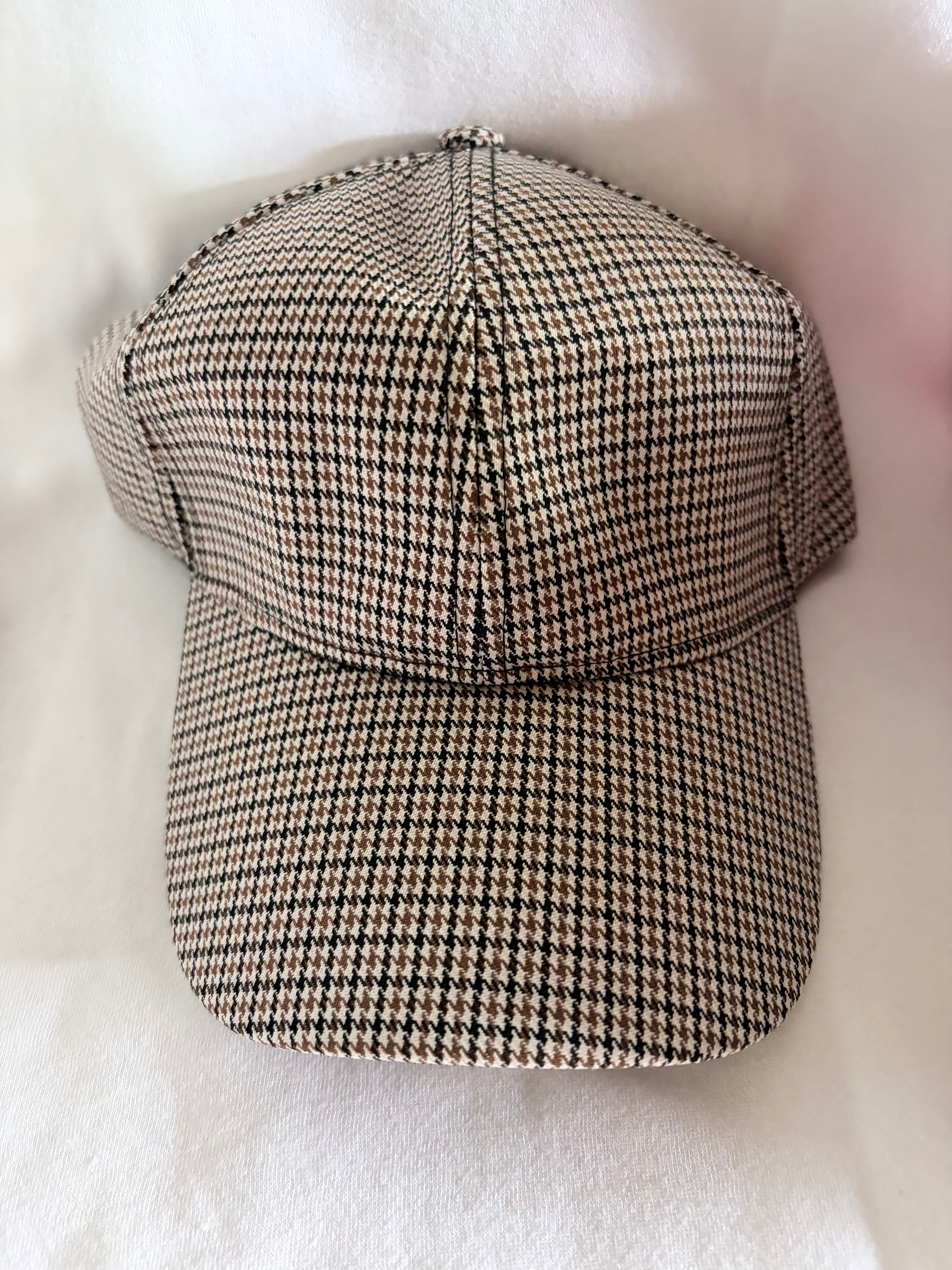 Brown Plaid Hat