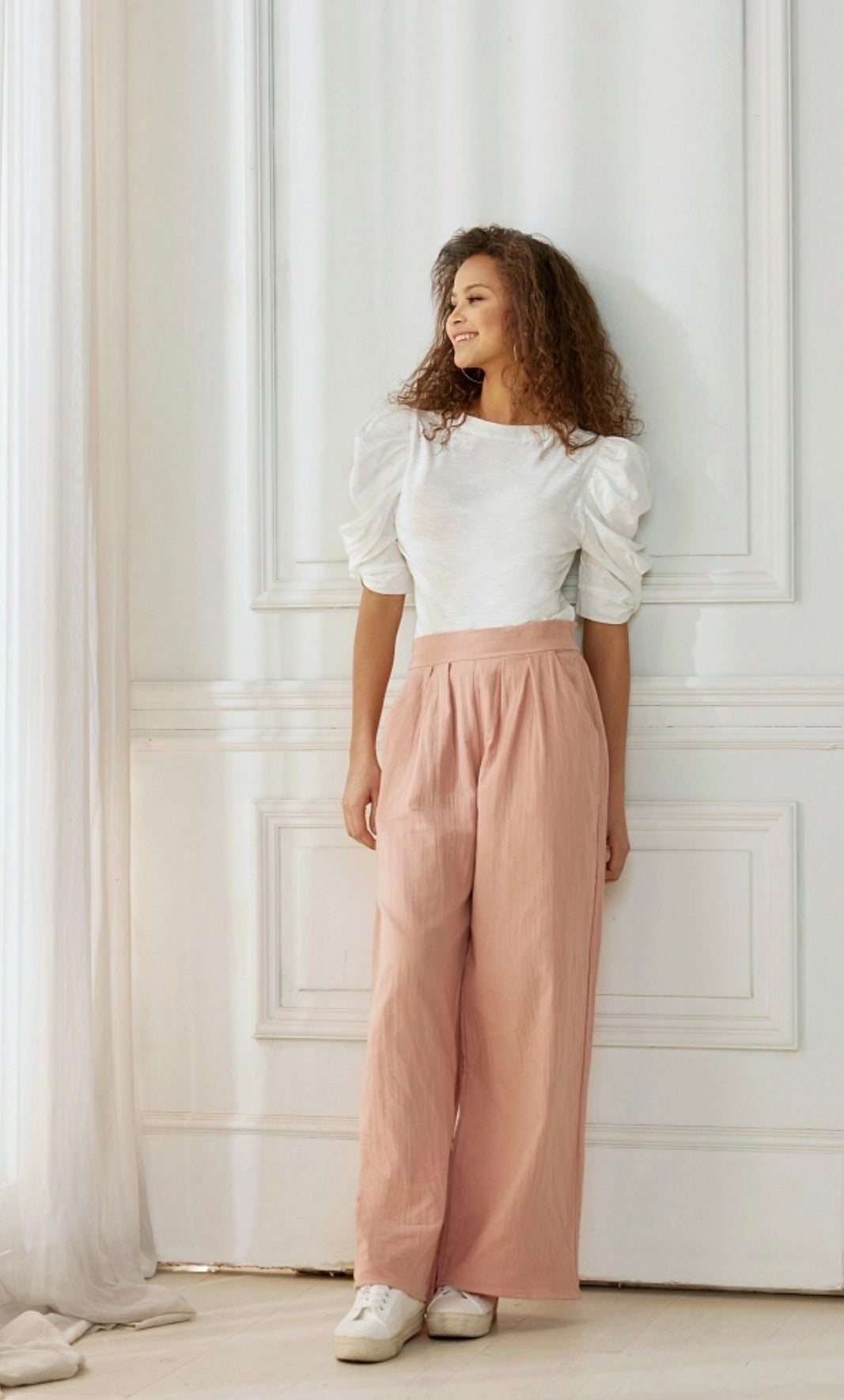 Smock Wide Leg Pants